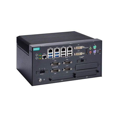 MOXA X86 Comp W/ Core I5-6422Eq Cpu, 5X Lan, 9X Usb, 4X Serial, Mc-7410-C5-Dc MC-7410-C5-DC